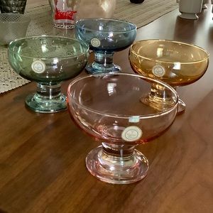 Vintage MCM glassware set of four